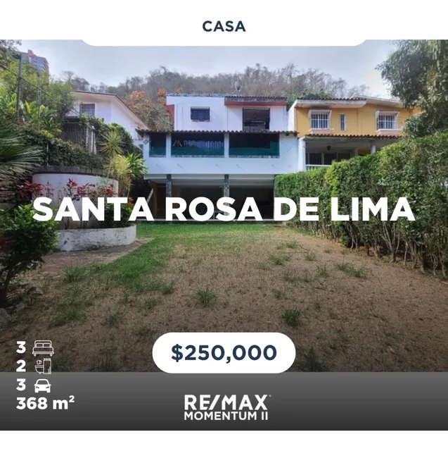 Terreno Amplio. Venta. Casa. Santa Rosa De Lima