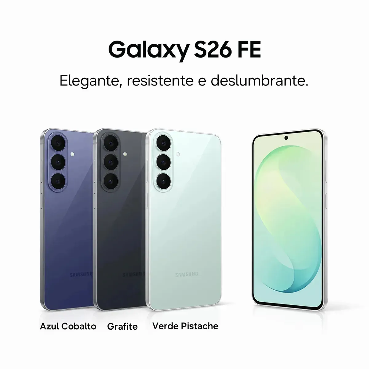 LANÇAMENTO Celular Samsung Galaxy S26 FE 128GB, 8GB RAM Tela 6,7" - Grafite — foto 2