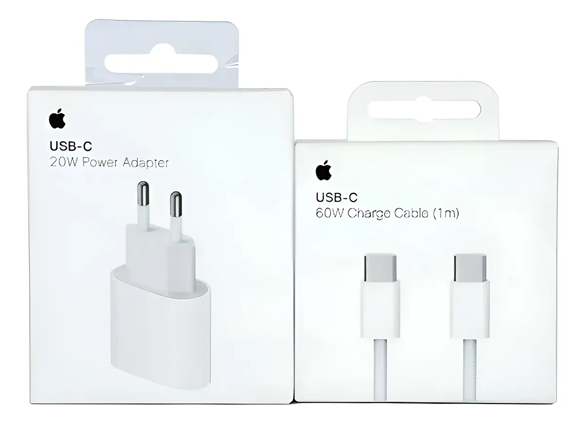 Kit Carregador+cabo C Apple Original Turbo Iphone 15 16 1
