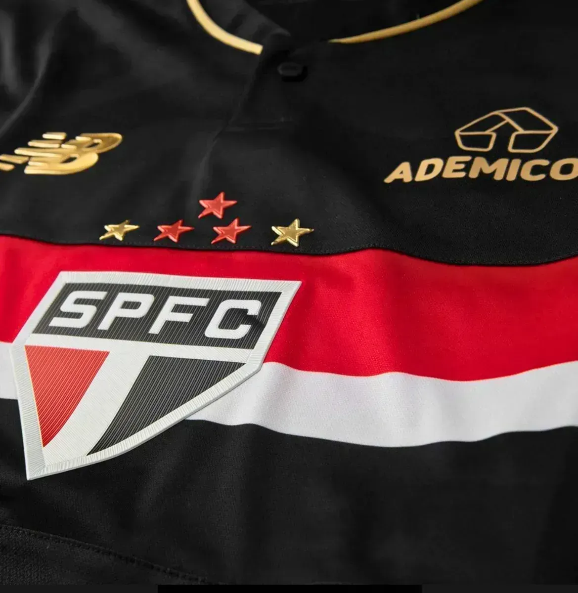 Camisa São Paulo Preta Oficial 25/26 Torcedor