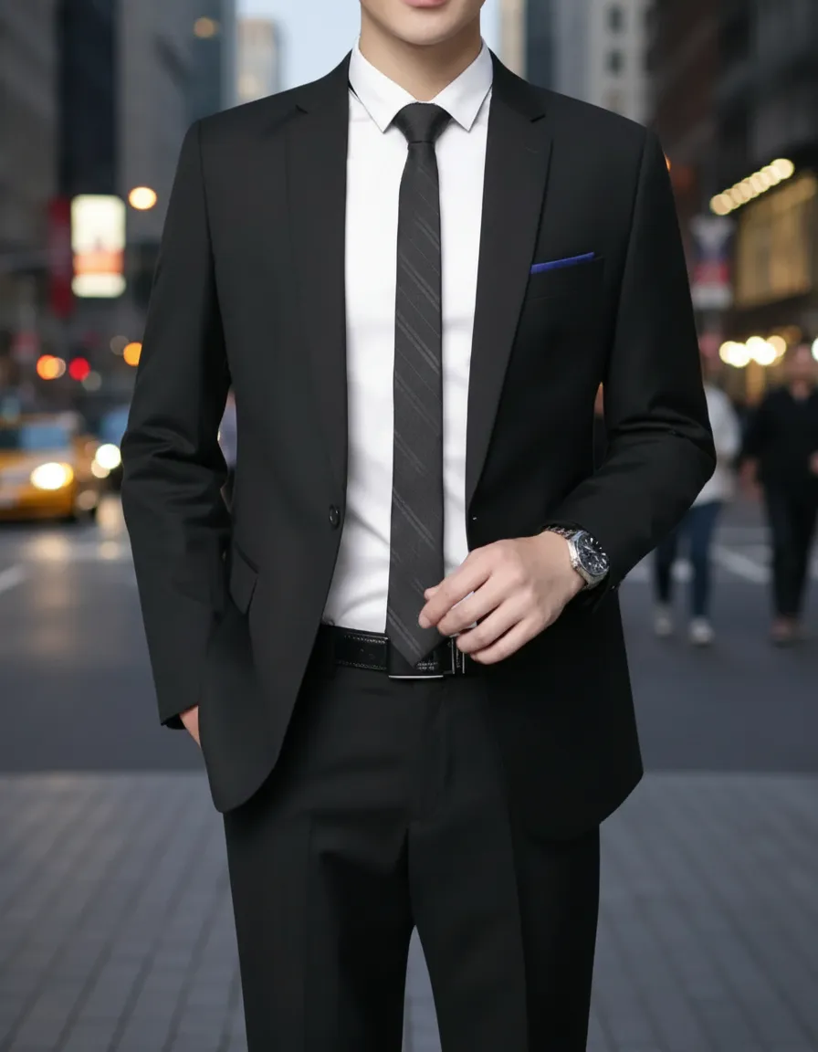 Terno Slim Microfibra Gabardine - Blazer + Calça - Italiano