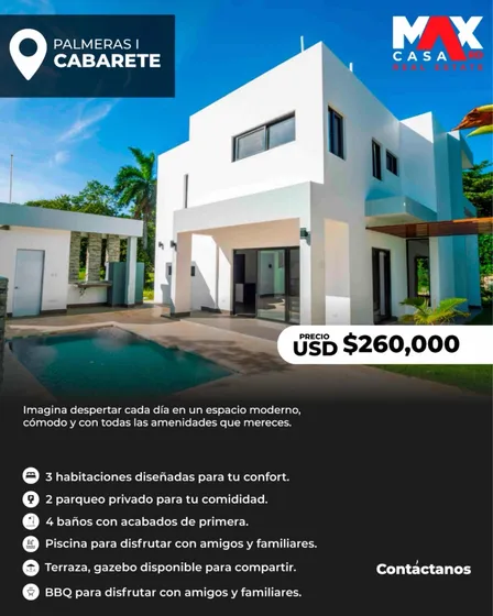 Villa De Oportunidad En Venta. Ub. En Cabarete