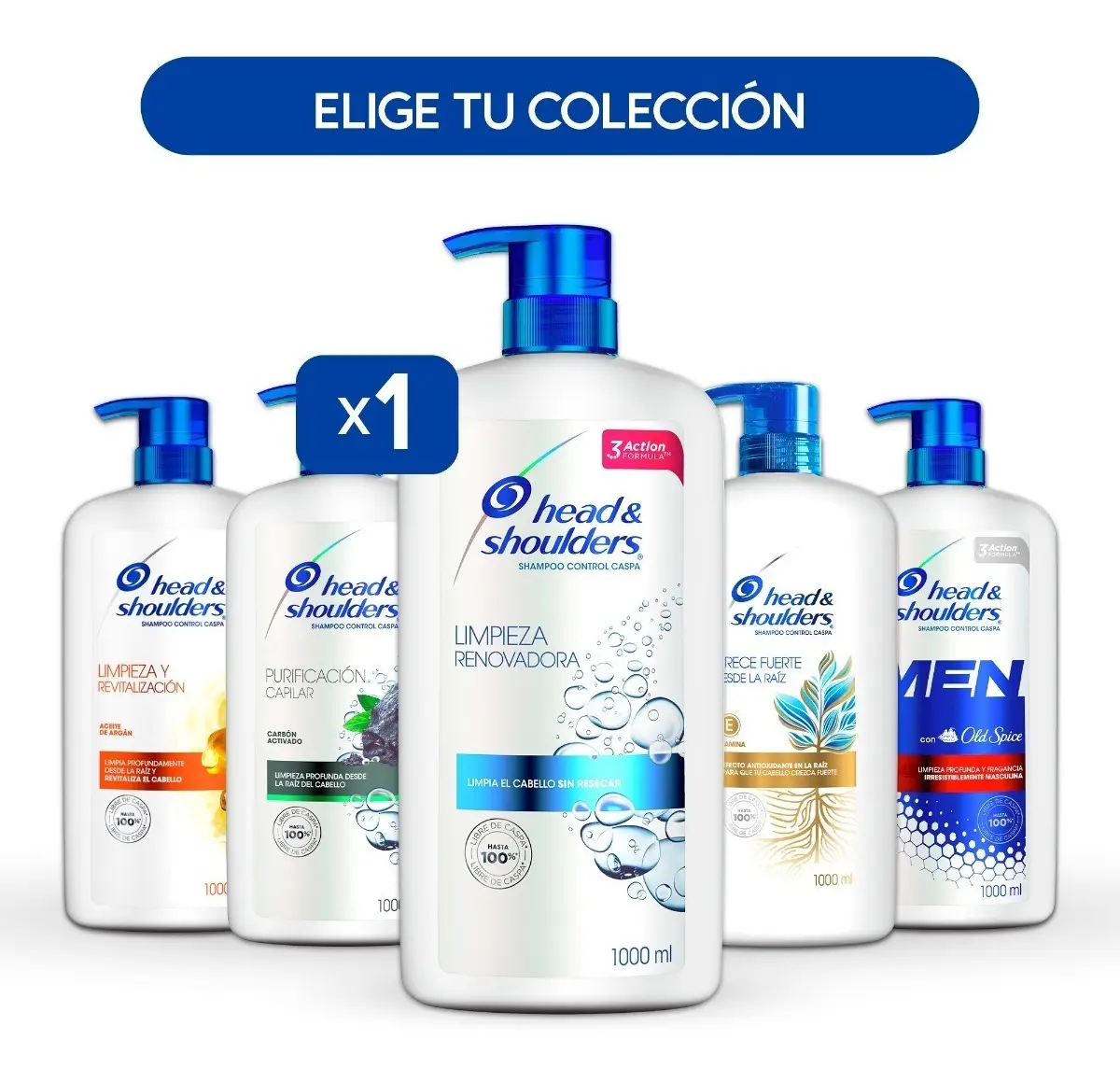HEAD & SHOULDERS 1L VARIEDADES