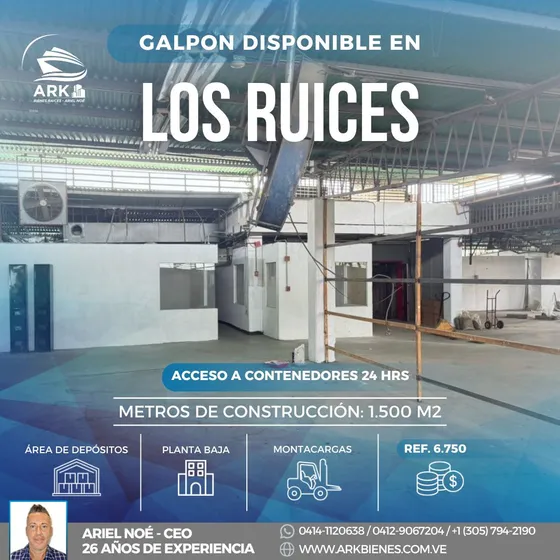 (#1211) Galpón 1.500m2 En Los Ruices - Caracas
