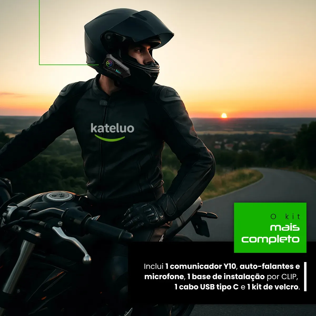Fone De Ouvido Para Capacete Bluetooth Headset Sem Fio