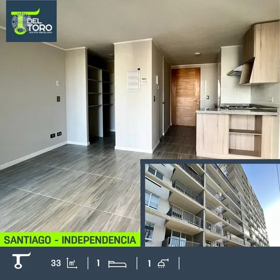 Departamento En Venta De 1 Dorm. En Independencia, Stgo