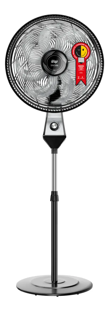 Ventilador Coluna Wap Flow Turbo 50cm 180W 8 Pás Silencioso