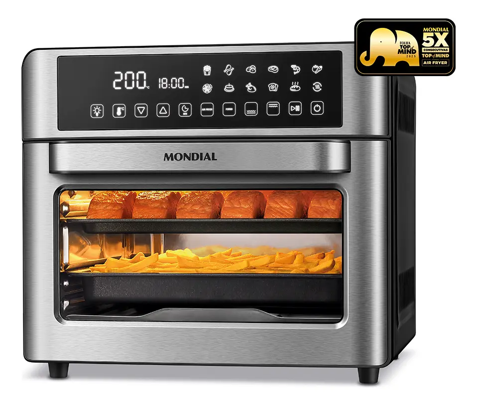 Fritadeira Air Fryer Forno Oven Digital 25L Mondial