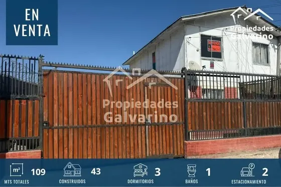 Casa Esquina En Venta De 3 Dorm. En Coquimbo