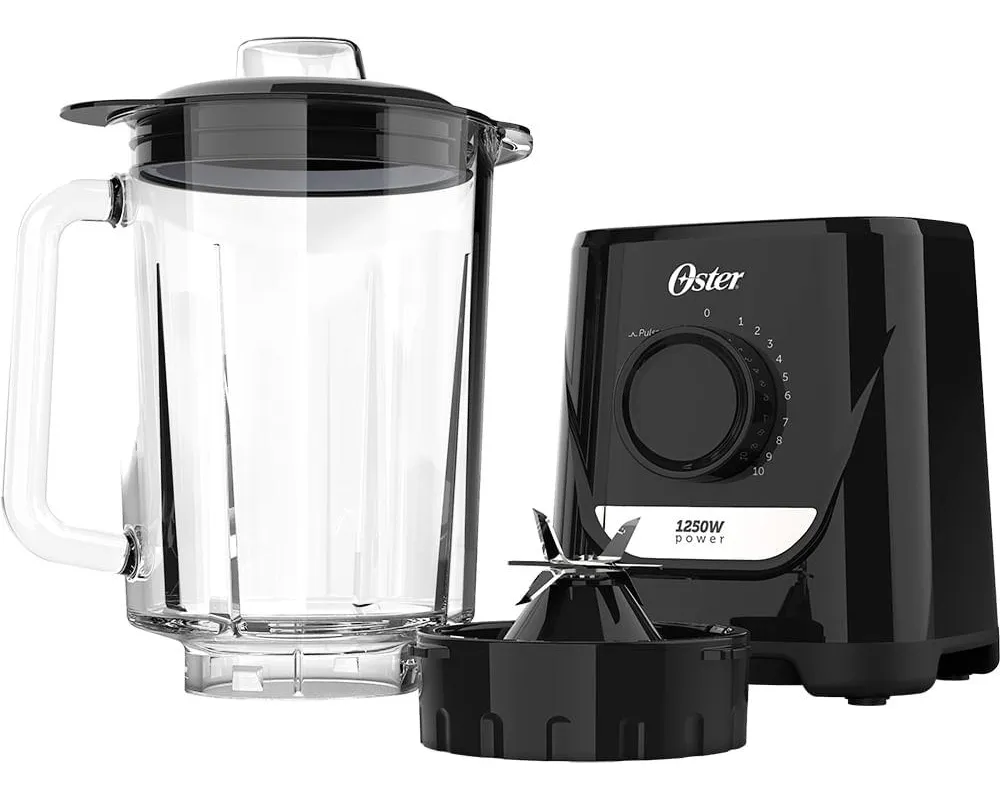 Liquidificador Power Com Jarra De Vidro 1.8l Oster OLIQ520 Cor Preto