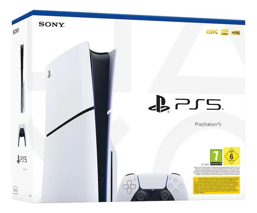 Sony PlayStation 5 Slim 1TB cor branco