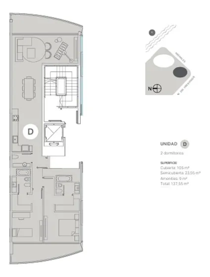 Alquiler Departamento 3 Ambientes - Vicente Lopez