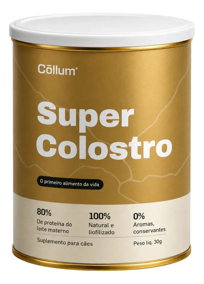 Super Colostro Collum para Cachorros 33g Proteína em Pó