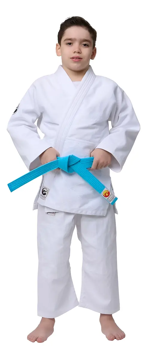 Kimono de Judô Dragão Trançado Training Infantil Branco