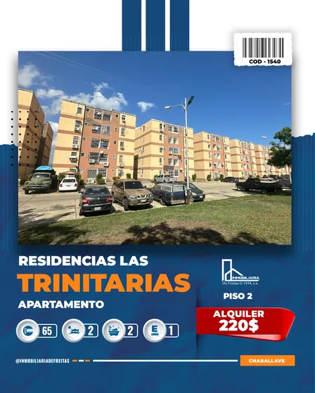 Alquiler Apartamento En Las Residencias Las Trinitarias. Charallave