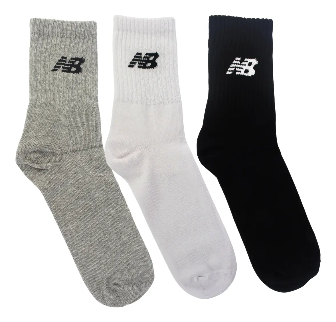 Kit 3 Meias New Balance Cano Longo 39 Ao 42 Unissex Conforto