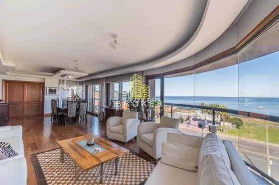 Apartamento Pocitos Rambla Frente Al Mar 4 Dormitorios Parrillero 