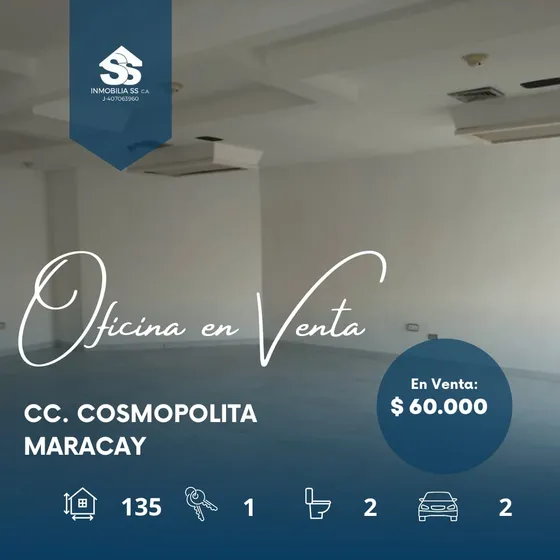 Oficina En Venta - Cc. Cosmopolitan, Maracay
