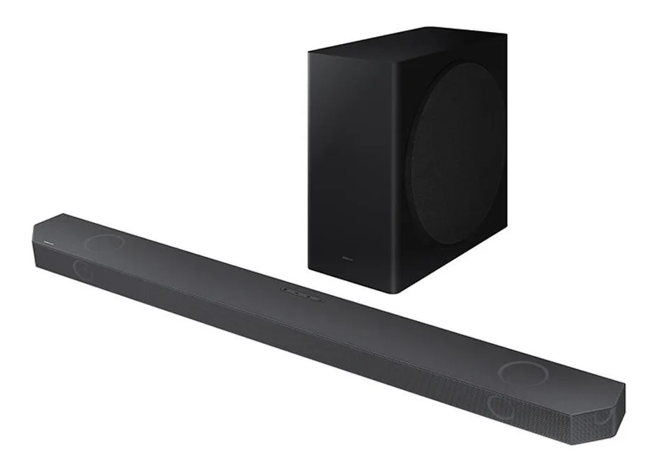soundbar samsung hw-q800b é bom: Soundbar Samsung Hw-q800b 5.1.2 Subwoofer Bluetooth 360w
