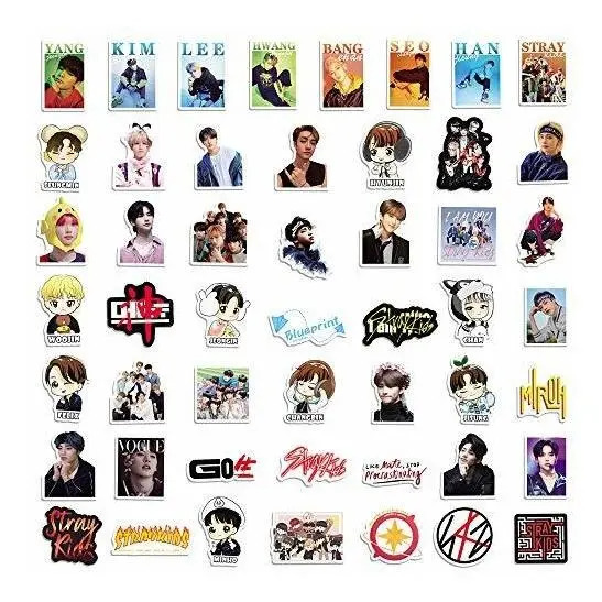 Pegatinas De Stray Kids - Pack De 100 Pegatinas De Vinilo Impermeables, Para Decorar Lo Que Quieras