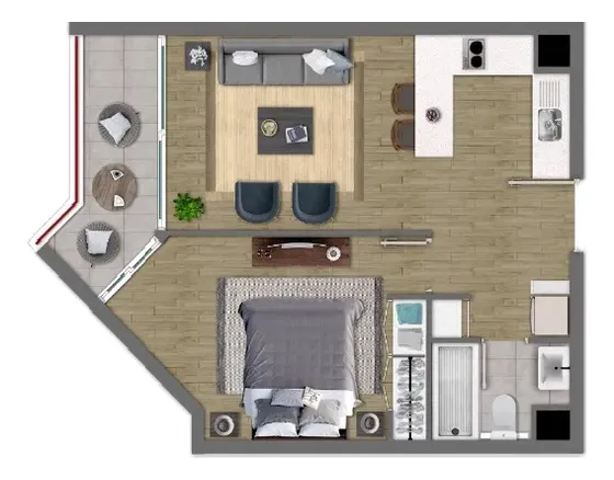 Hermoso Dpto: Amplitud, Diseño Y Comodidad