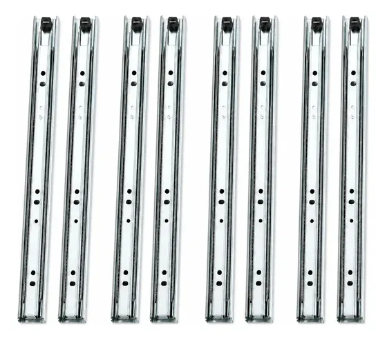 4 Pares Corrediça Telescópica 45cm Trilho para Gaveta - Compra Segura Ekom