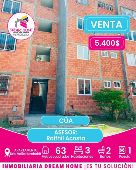Apartamento En Venta  Urb. Valle Humboldt  Cúa