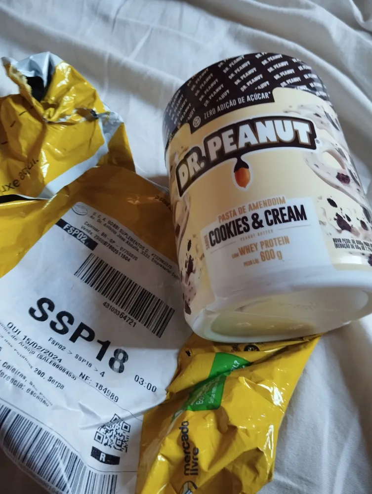 Pasta de Amendoim Dr Peanut Power Cream Whey Protein Sabor Leite Em Pó - foto de usuário