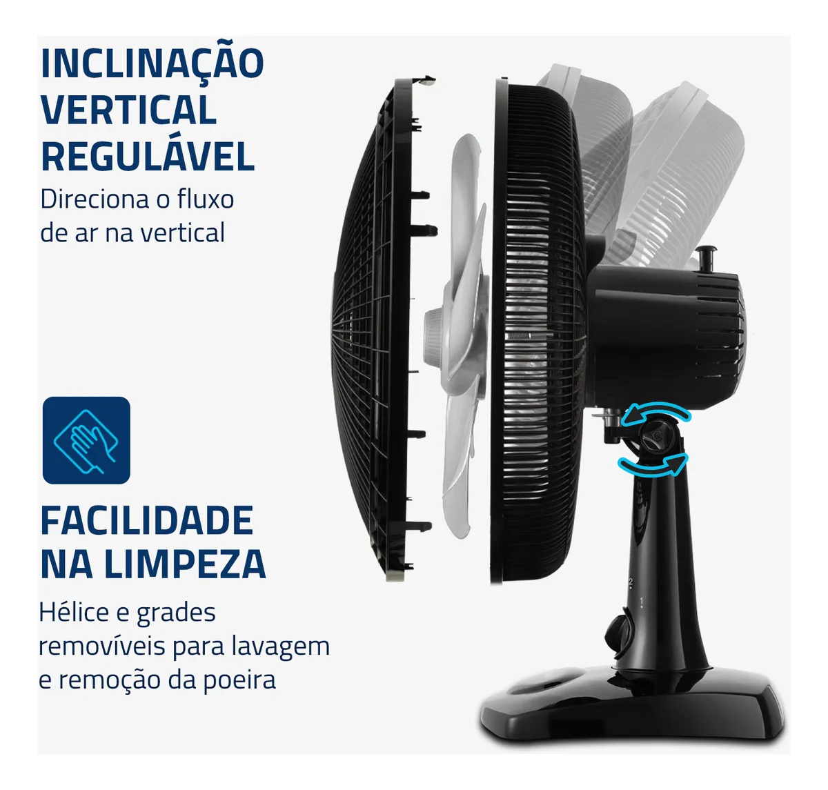 Ventilador de Mesa 30cm Super Power, Mondial, 60W 220v - Imagem 6