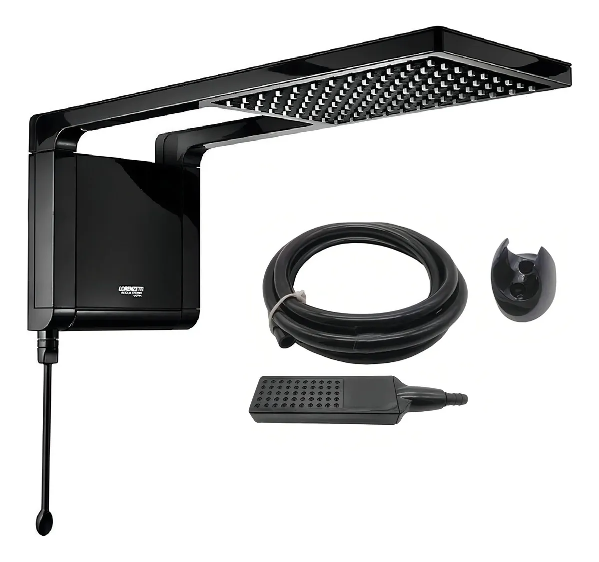 Chuveiro Elétrico De Parede Lorenzetti Acqua Ultra Storm preto 7800W 220V