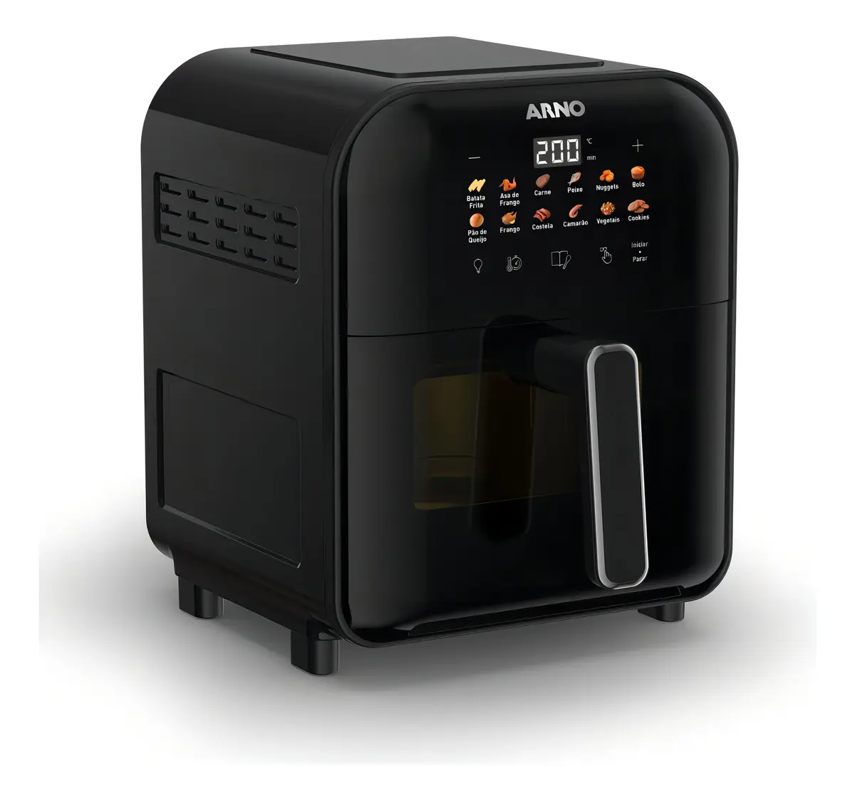 Fritadeira elétrica air fryer Arno Easy Fry Turbo 6L Preta AFI6