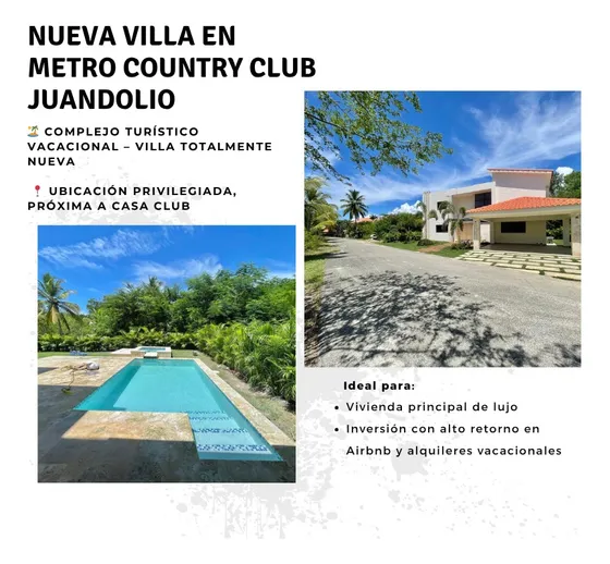 Nueva Y Moderna Villa En Juandolio Complejo Turistico Vacacional 