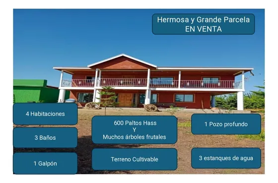 Gran Parcela Con Terreno Cultivable. Amoblada!!