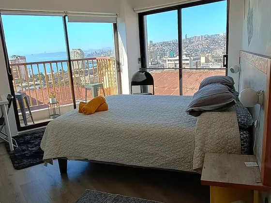 Estudio En Barrio Turistico Vista Panorámica Al Mar Y Ciudad