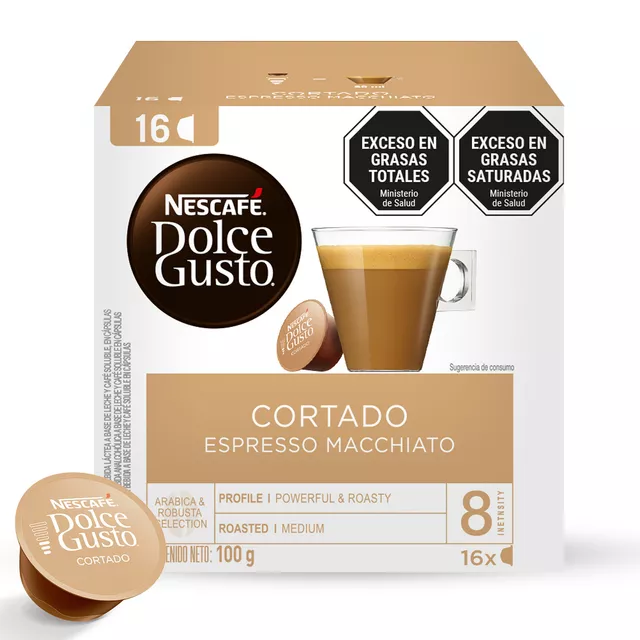 Cafe con leche, 16 cápsulas café Jurado compatibles Dolce Gusto