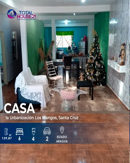 Casa En Venta En Urbanización Los Mangos, Santa Cruz De Aragua, Edo-aragua