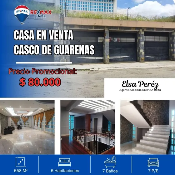 Venta De Exclusiva Quinta En El Casco Central De Guarenas