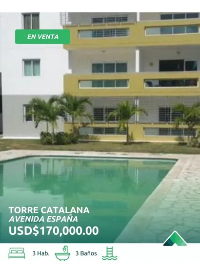 En Venta Apartamento Amueblado En Torre Catalana