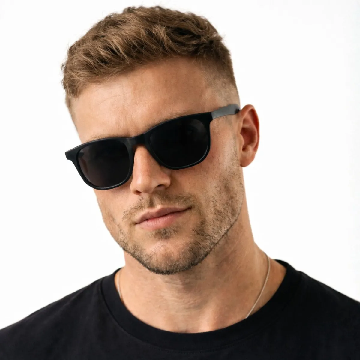 Óculos De Sol Masculino Quadrado Clássico Oferta Premium Uv