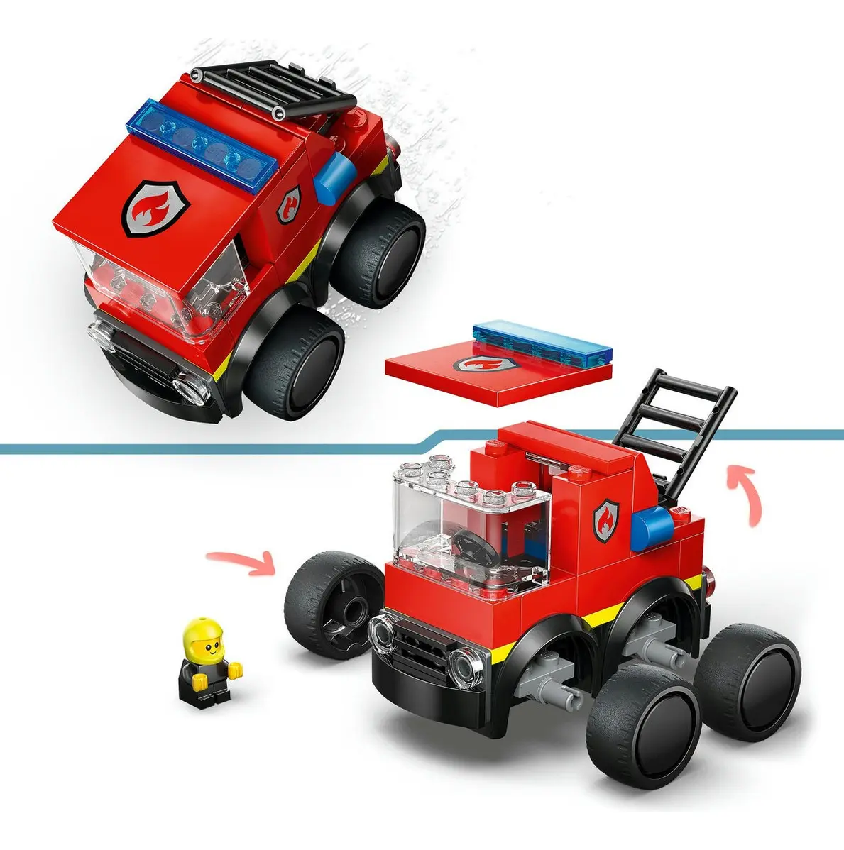 Veículos LEGO® City: Conjunto de caminhões de bombeiros 60482