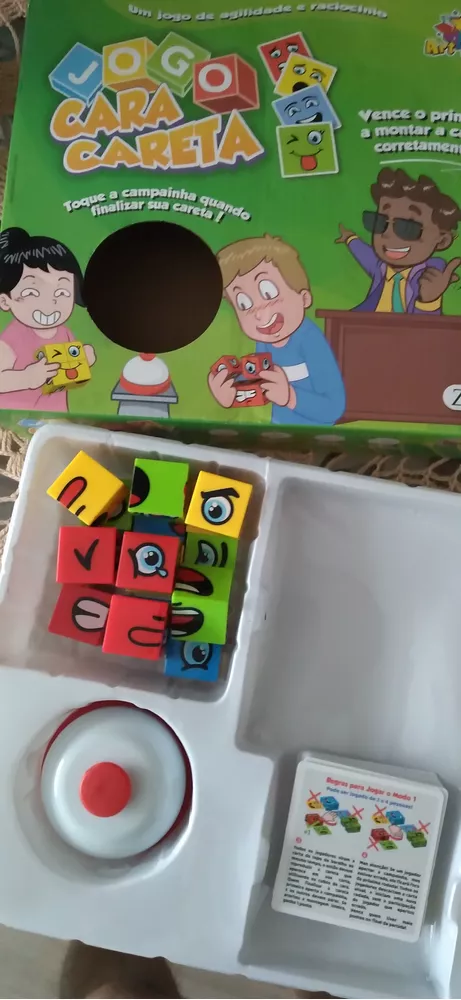 Jogo das Faces Cara Careta Diversas Combinações Cube Brinquedo