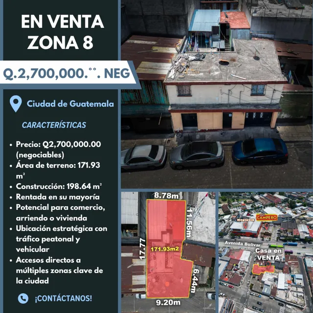Casa En Venta En Zona 8