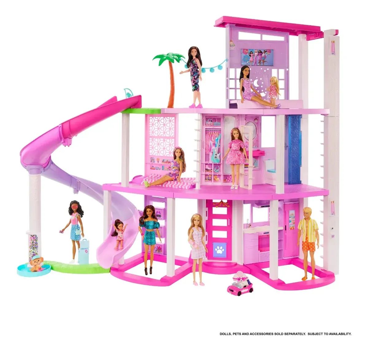 Casa dos Sonhos da Barbie conjunto de brinquedos Com Piscina E Acessórios Com 2 Andares Para Crianças A Partir De 3 Anos