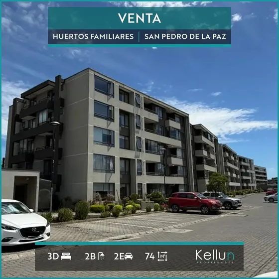 Oportunidad Venta Depto. Huertos Fam. 2 Estacionamientos