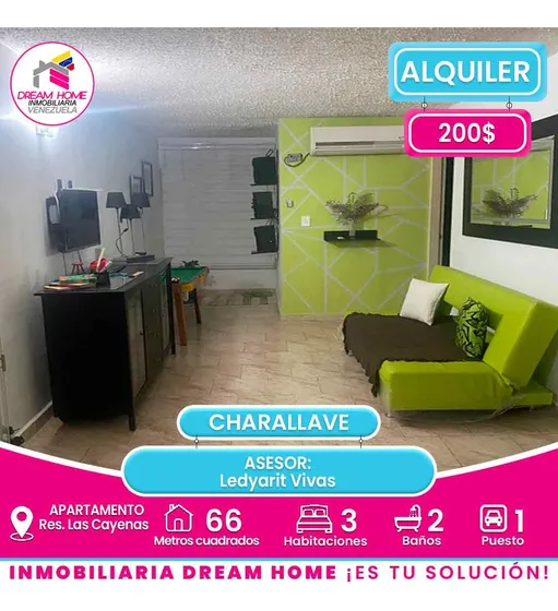 Apartamento En Alquiler Res. Las Cayenas - Charallave