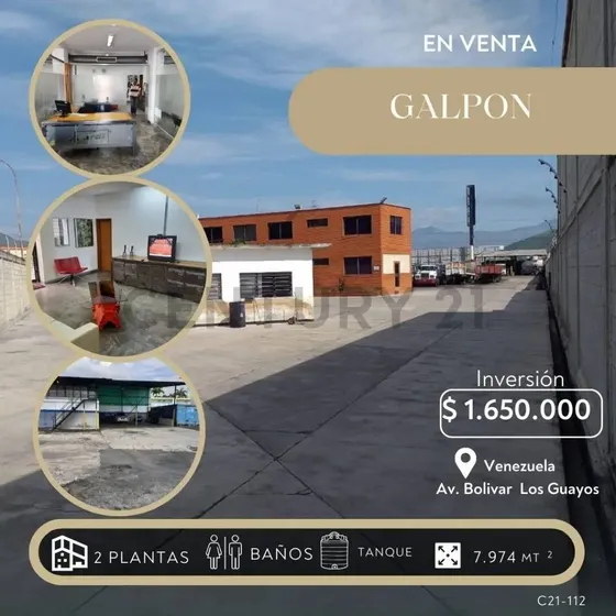 Venta De Galpon Insdustrial En La Avenida Bolivar De Los Guayos, Estado Carabobo