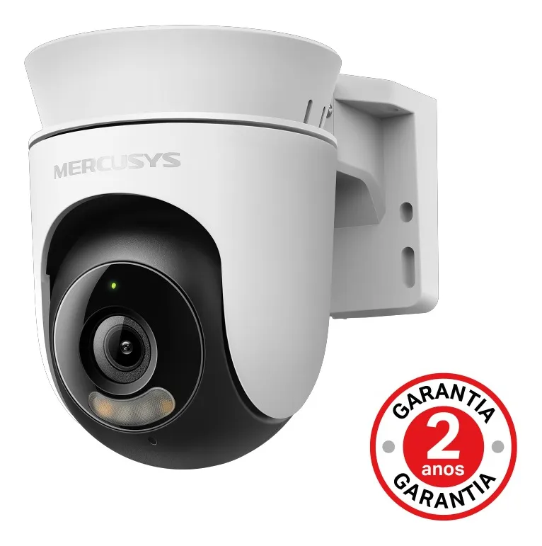 Câmera de Segurança MC510 Wi-Fi 2K Externa Pan/Tilt 360° Branca IP65 Mercusys