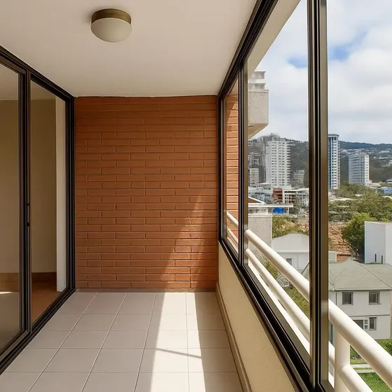 Departamento Muy Soleado Viña Del Mar, Plan De Viña, 2 Norte