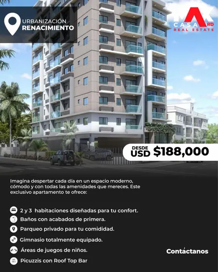 Torre Residencial Ub. En El Corazón Del Distrito Nacional