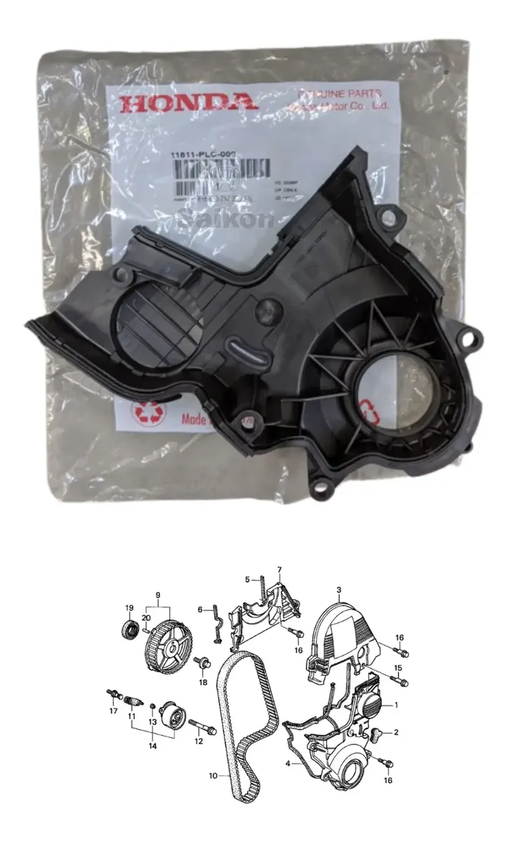 Capa Inferior Correia Dentada Genuína Honda Civic 2001-2005